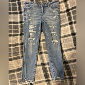 🦅 American Eagle 🦅 Skinny Distressed Light Wash Jeans